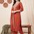 Women Ethnic Motifs Embroidered Kurta with Trousers & With Dupatta