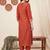 Women Ethnic Motifs Embroidered Kurta with Trousers & With Dupatta