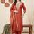Women Ethnic Motifs Embroidered Kurta with Trousers & With Dupatta