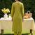 Women Ethnic Motifs Embroidered Thread Work Cotton Kurta with Trousers
