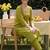 Women Ethnic Motifs Embroidered Thread Work Cotton Kurta with Trousers