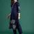 Floral Embroidered Cotton Kurta with Trousers