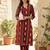 Women Printed Cotton Kurta with Trousers
