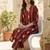 Women Printed Cotton Kurta with Trousers