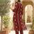 Women Printed Cotton Kurta with Trousers
