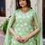 Floral Printed Cotton Kurta With Trousers & Dupatta