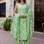 Floral Printed Cotton Kurta With Trousers & Dupatta