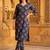 Women Floral Printed Cotton Kurta with Trousers