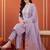 Women Ethnic Motifs Embroidered Thread Work Kurta with Trousers & With Dupatta