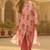 Floral Printed Shirt Collar Cotton Straight Kurta With Trousers
