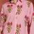 Floral Printed Shirt Collar Cotton Straight Kurta With Trousers