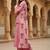Floral Printed Shirt Collar Cotton Straight Kurta With Trousers