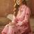Floral Printed Shirt Collar Cotton Straight Kurta With Trousers
