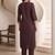Women Embroidered Sequinned Kurta with Trousers