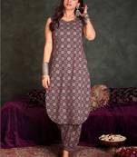 Women Ethnic Motifs Printed Cotton Kurta with Patiala