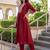 Women Ethnic Motifs Embroidered Empire Thread Work Liva Kurta with Trousers
