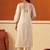 Women Ethnic Motifs Printed Thread Work Cotton Kurta with Trousers