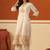 Women Ethnic Motifs Printed Thread Work Cotton Kurta with Trousers