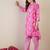 Floral Printed A-Line Cotton Kurta With Trouser