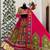 Multicolor Navratri Special Muslin Cotton Mirror Work Lehenga Set