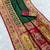 Green pashmina paithani silk saree with beautifully multicolor border and pallu