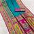 Sky blue pashmina paithani silk saree with beautifully multicolor border and pallu
