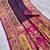 Wine pashmina paithani silk saree with beautifully multicolor border and pallu