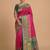 Pink pashmina paithani silk saree with beautifully multicolor border and pallu