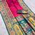 Pink pashmina paithani silk saree with beautifully multicolor border and pallu