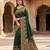 Green pashmina paithani silk saree with beautifully multicolor border and pallu