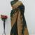 Green pashmina paithani silk saree with beautifully multicolor border and pallu