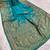 Sky blue pashmina paithani silk saree with beautifully multicolor border and pallu