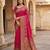 Pink pashmina paithani silk saree with beautifully multicolor border and pallu