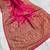 Pink pashmina paithani silk saree with beautifully multicolor border and pallu