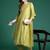 Ethnic Motifs Embroidered Sequinned Liva Kurta With Trousers & Dupatta