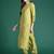 Ethnic Motifs Embroidered Sequinned Liva Kurta With Trousers & Dupatta