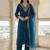 Women Ethnic Motifs Embroidered Thread Work Kurta with Trousers & With Dupatta
