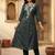 Women Bandhani Embroidered Thread Work Kurta with Trousers