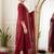 Women Ethnic Motifs Embroidered Sequinned Kurta with Trousers & With Dupatta