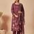 Women Floral Printed Linen Kurta with Trousers & With Dupatta