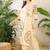 Floral Printed Thread Work Cotton Kurta With Palazzos