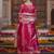 Women Solid Woven Design Kurta with Trousers & With Dupatta