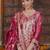 Women Solid Woven Design Kurta with Trousers & With Dupatta