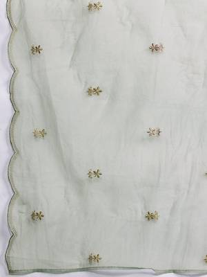 Women Ethnic Motifs Embroidered Kurta with Trousers & With Dupatta 5