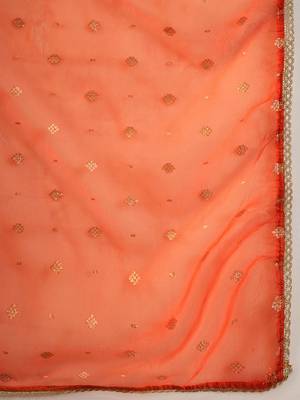 Paisley Yoke Design Liva Straight Republic Day Kurta With Trousers & Dupatta 4