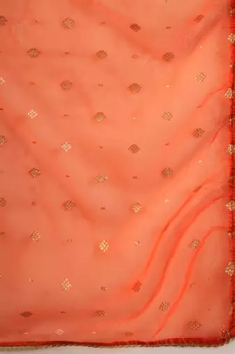 Paisley Yoke Design Liva Straight Republic Day Kurta With Trousers & Dupatta