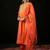 Paisley Yoke Design Liva Straight Republic Day Kurta With Trousers & Dupatta