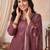 Women Floral Printed Linen Kurta with Trousers & With Dupatta