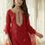 Women Ethnic Motifs Embroidered Kurta with Trousers & With Dupatta