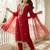 Women Ethnic Motifs Embroidered Kurta with Trousers & With Dupatta